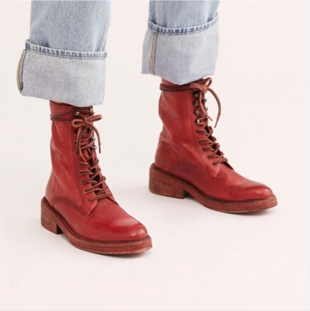 Free People Santa Fe Lace-Up Boot Size 37